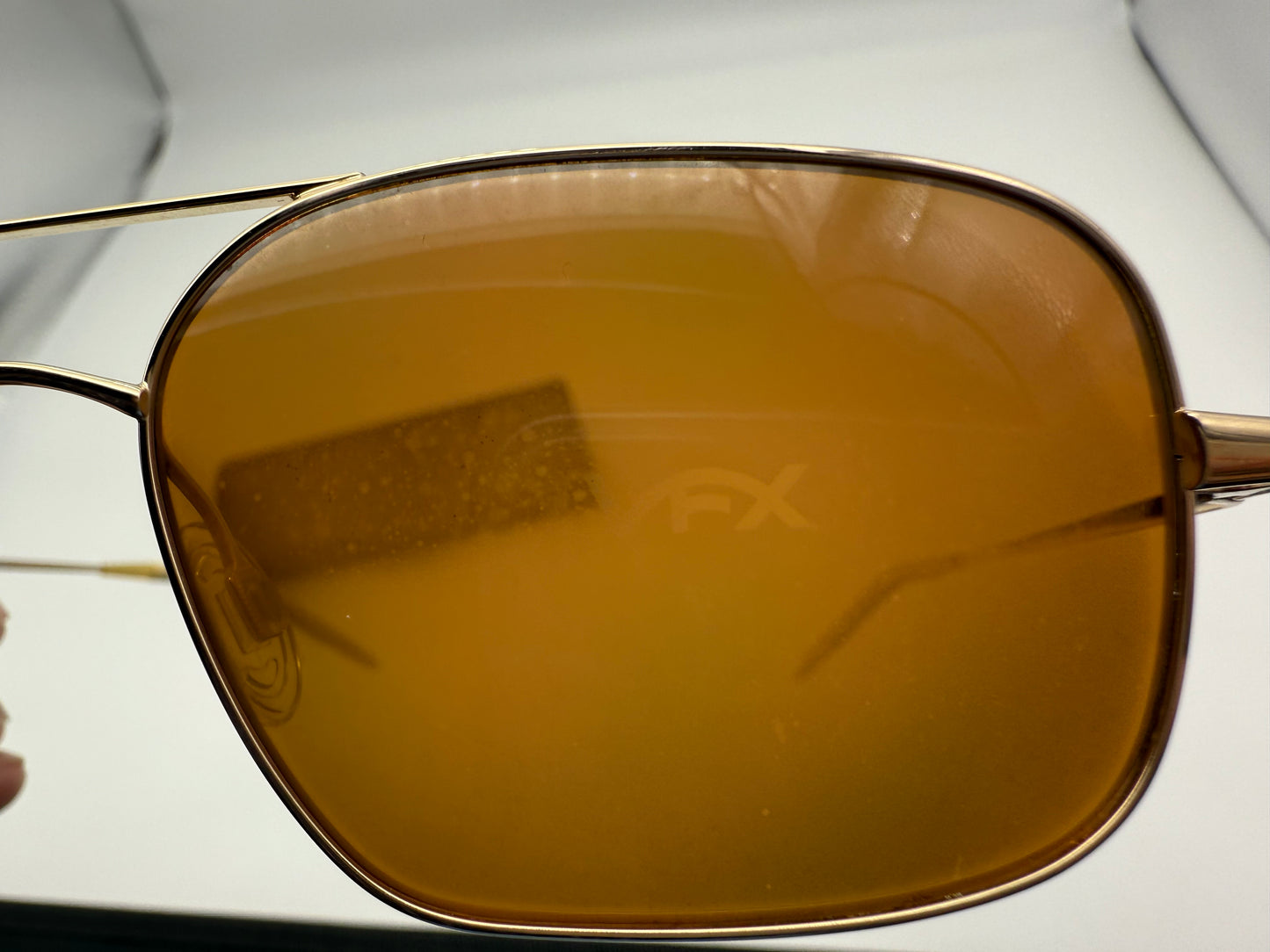 Oliver Peoples Victory 55mm Gold / Cognac VFX Lens Burn Notice First Gen (2003) Japan Polarized Missing Box