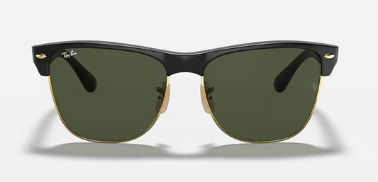 Ray-Ban Clubmaster Oversized 57mm RB 4175 Black / Gold G-15 877 Italy NEW