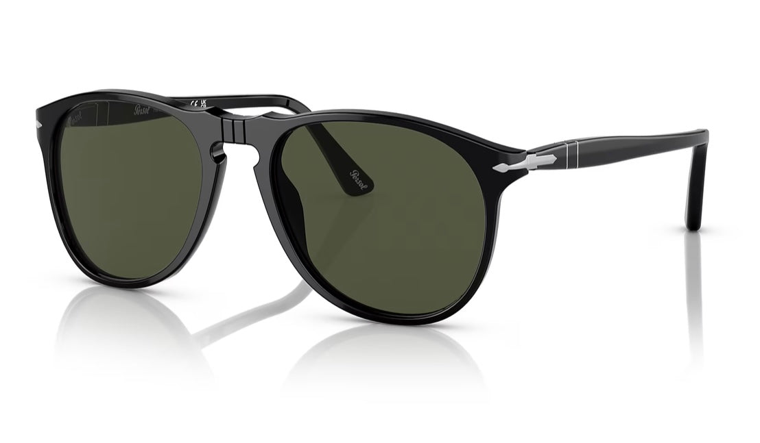 Persol PO 9649 55mm Black / Green 95 / 31 Italy NEW