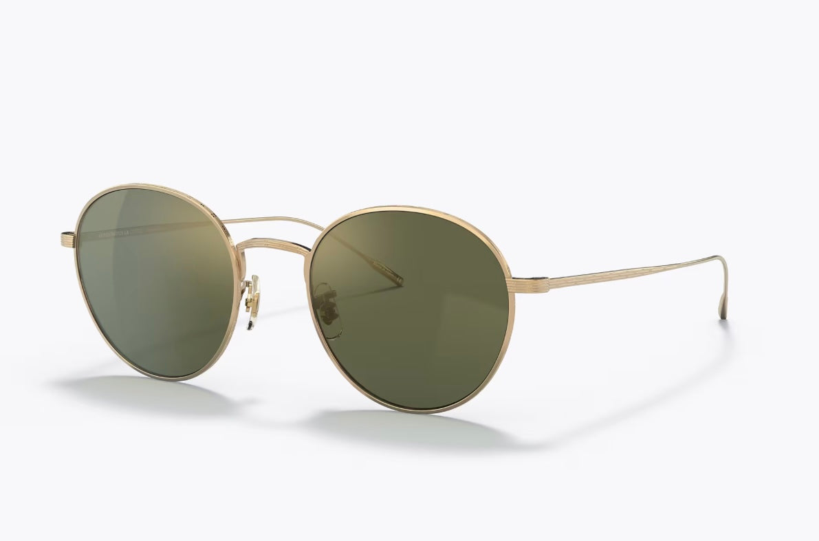 Oliver Peoples Altair OV 1306 ST 529208 50mm  Gold / G -15 Goldtone Titanium JAPAN NEW