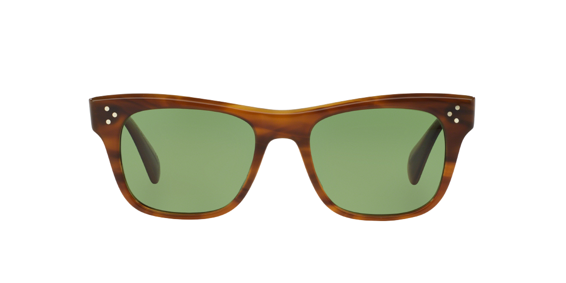 Oliver Peoples Jack Huston 52mm OV 5302 SU 1011P1 Raintree / Jade Polarized VFX Italy Preowned