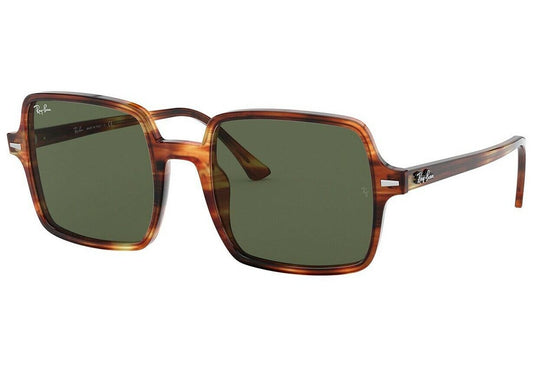 Ray-Ban RB 1973 SQUARE II 53mm 954/31 Stripped Havana / G-15 Glass Lens Italy NEW Missing Box