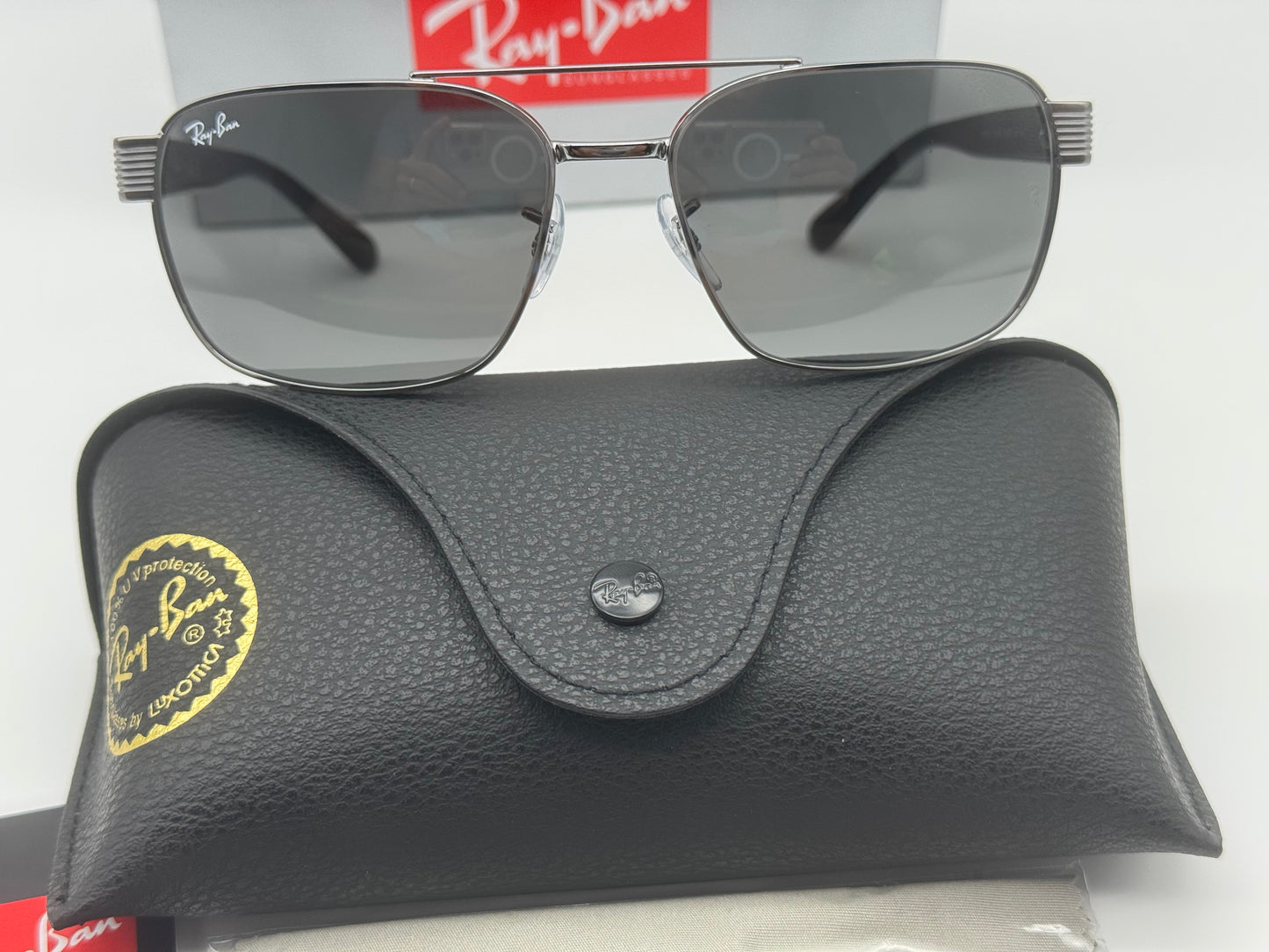 Ray-Ban RB 3751 58mm Gunmetal / Dark Gray 004/B1 NEW