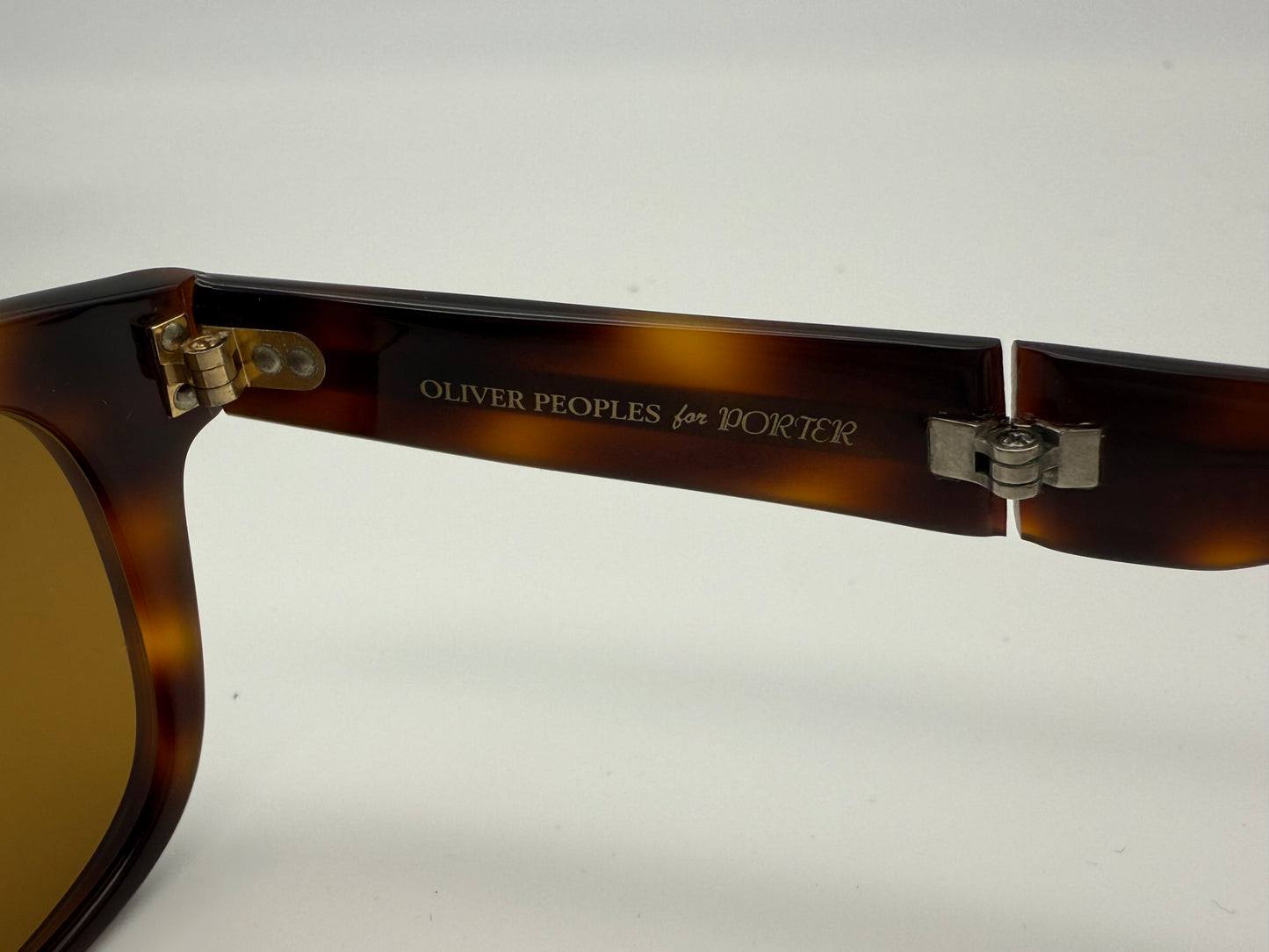 Oliver Peoples for Porter Folding 51mm Dark Amber / Brown Preowned