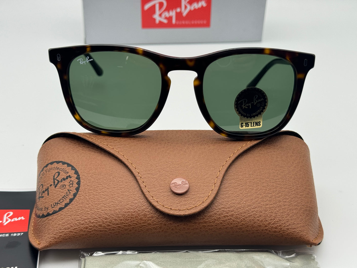 Ray Ban RB 2210 53mm G -15 / Polished Havana 902/31 NEW