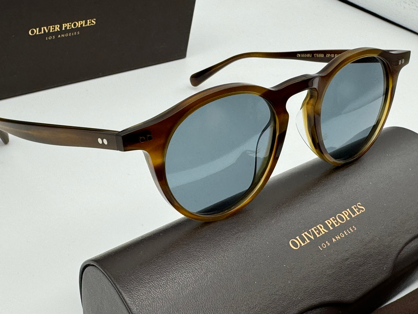 Oliver Peoples OP-13 Sun 47mm Sycamore / Indigo Photochromic 1753R8 OV 5504 Japan NEW