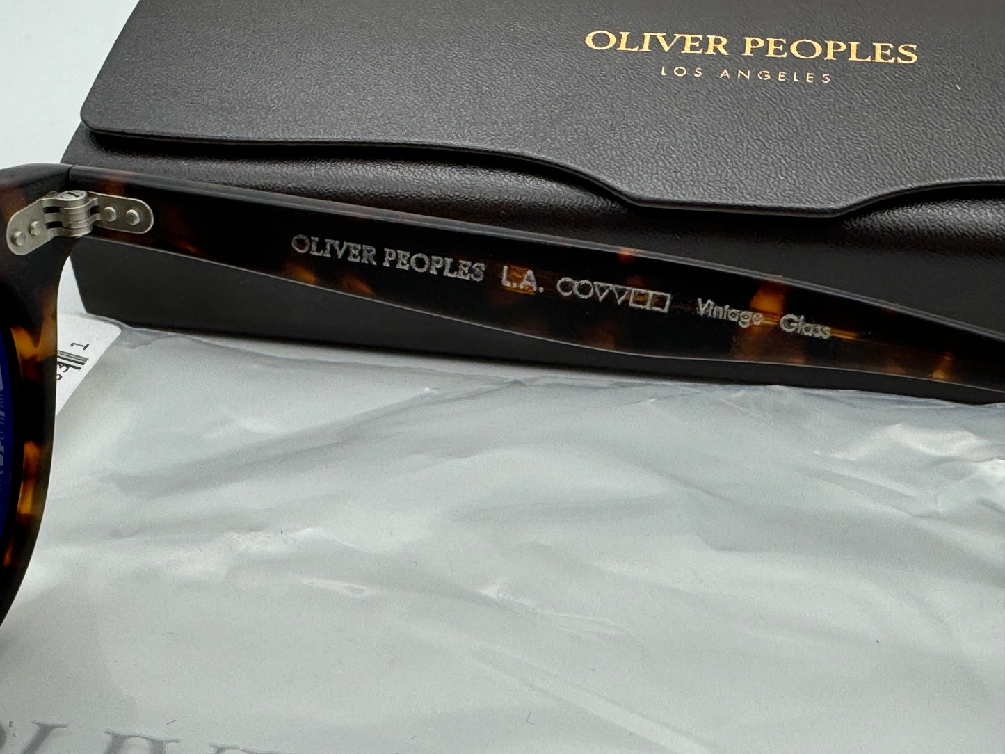 Oliver Peoples Romare 48mm Semi Matte Sable Tortoise/ G 15 Goldtone OV 5459 145408 Italy NEW