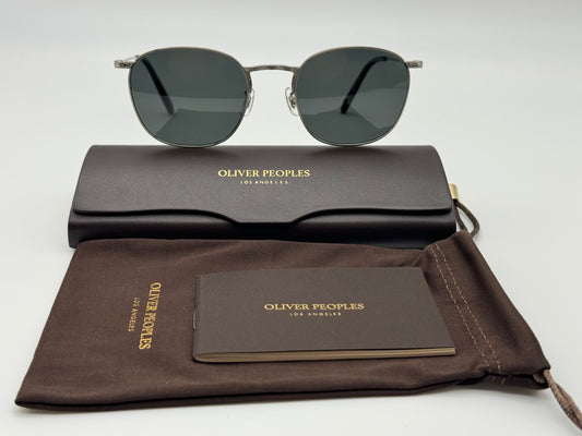 Oliver Peoples Goldsen Sun 52mm Silver Titanium / Midnight Express Polarized OV 1285 ST 5036P2 Japan NEW