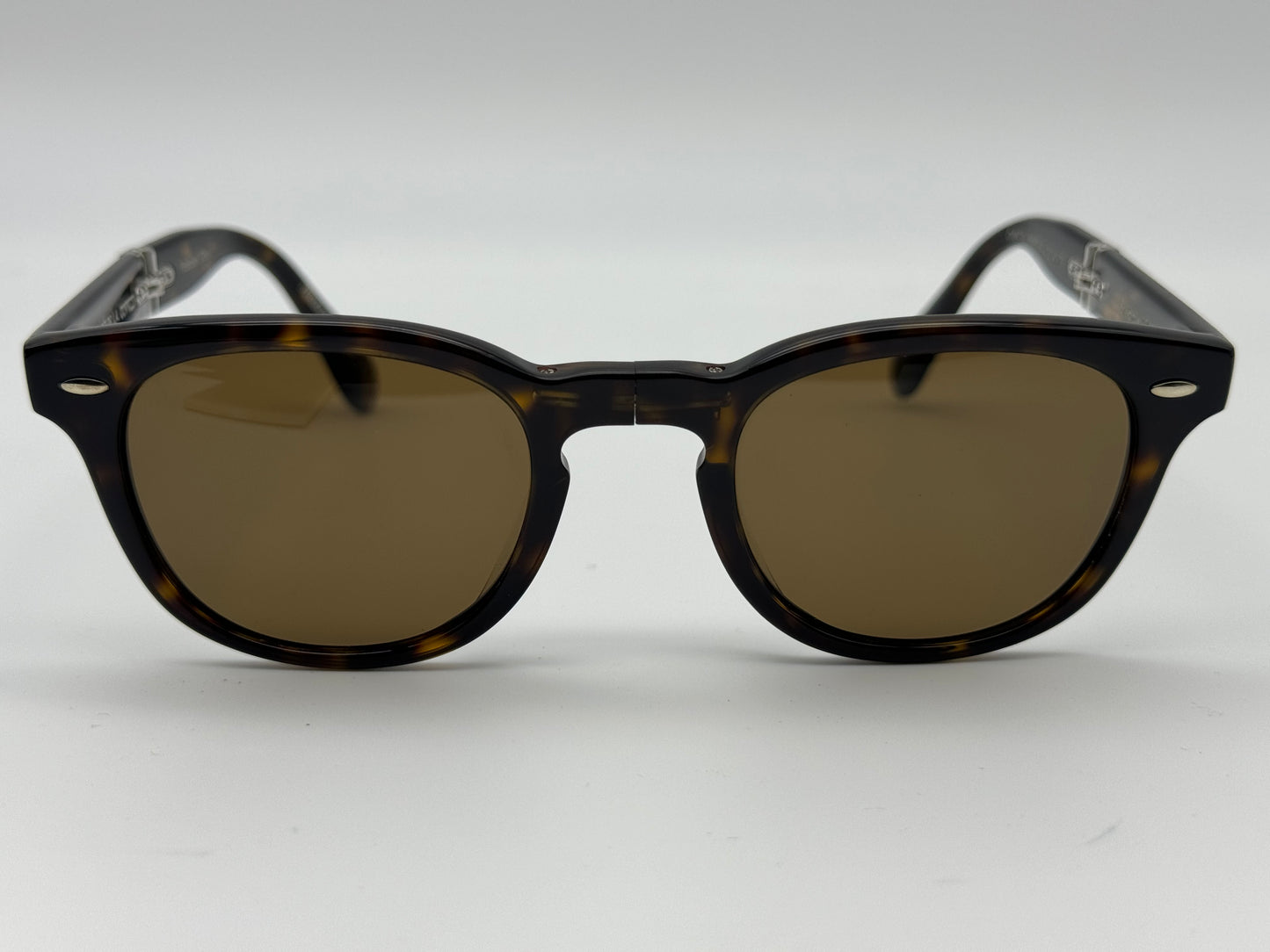 Oliver Peoples Sheldrake Folding 1950 47mm OV 5471 100957 True Brown Polarized Italy NEW