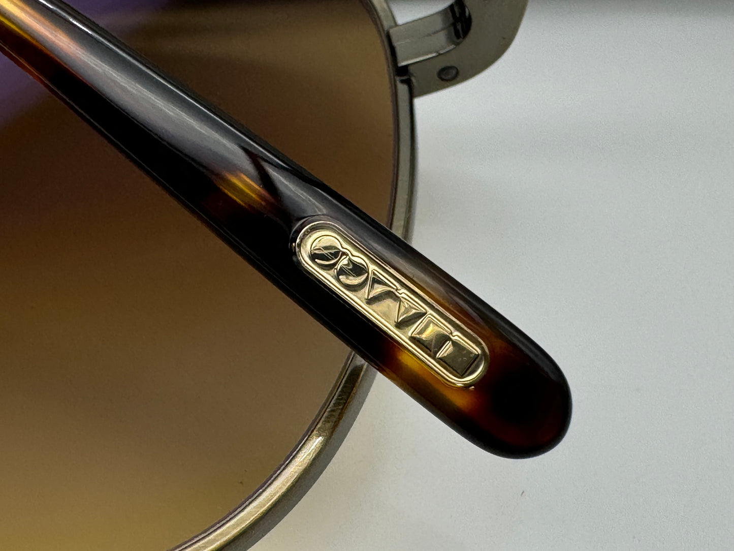 Oliver Peoples Marsan 55mm Brunello Cucinelli Antique Gold / Chrome Amber Photochromic Titanium OV 1322 ST 5284Q4 Japan NEW