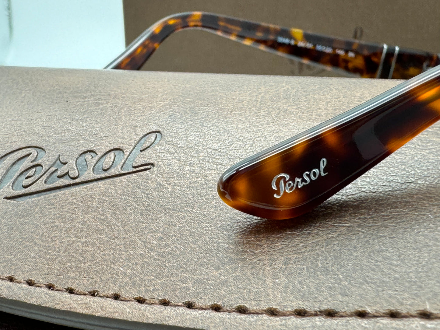 Persol PO 3348 55mm Havana / G15 24/31 Italy NEW