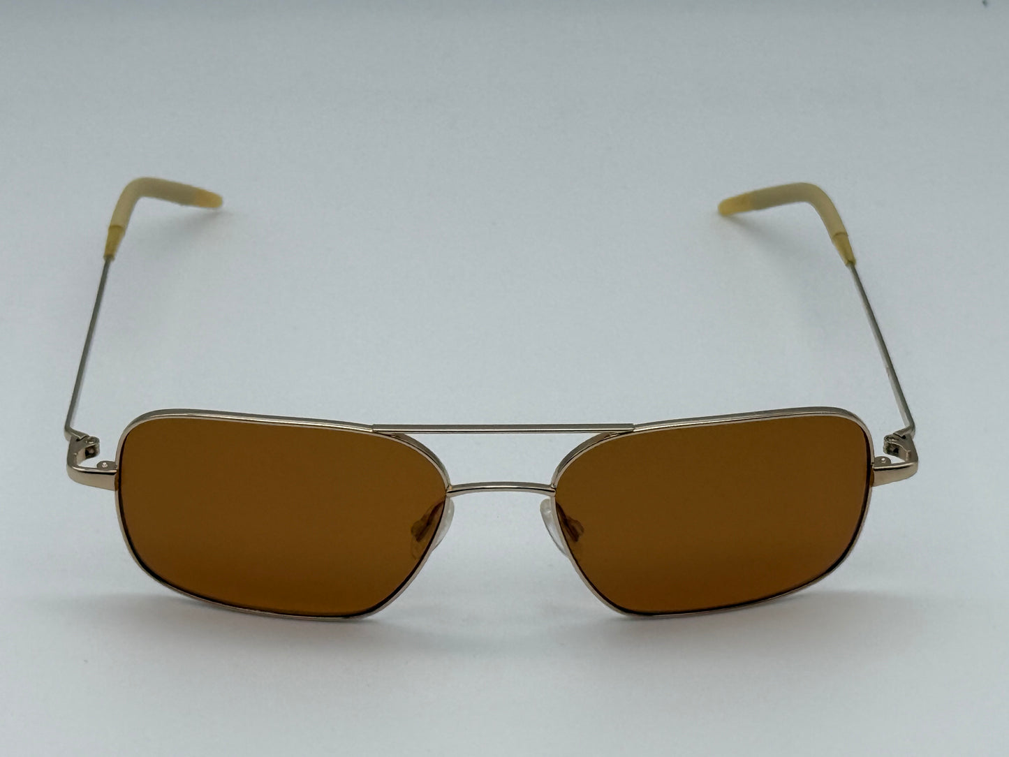 Oliver Peoples Victory 55mm Gold / Cognac VFX Lens Burn Notice First Gen (2003) Japan Polarized Missing Box