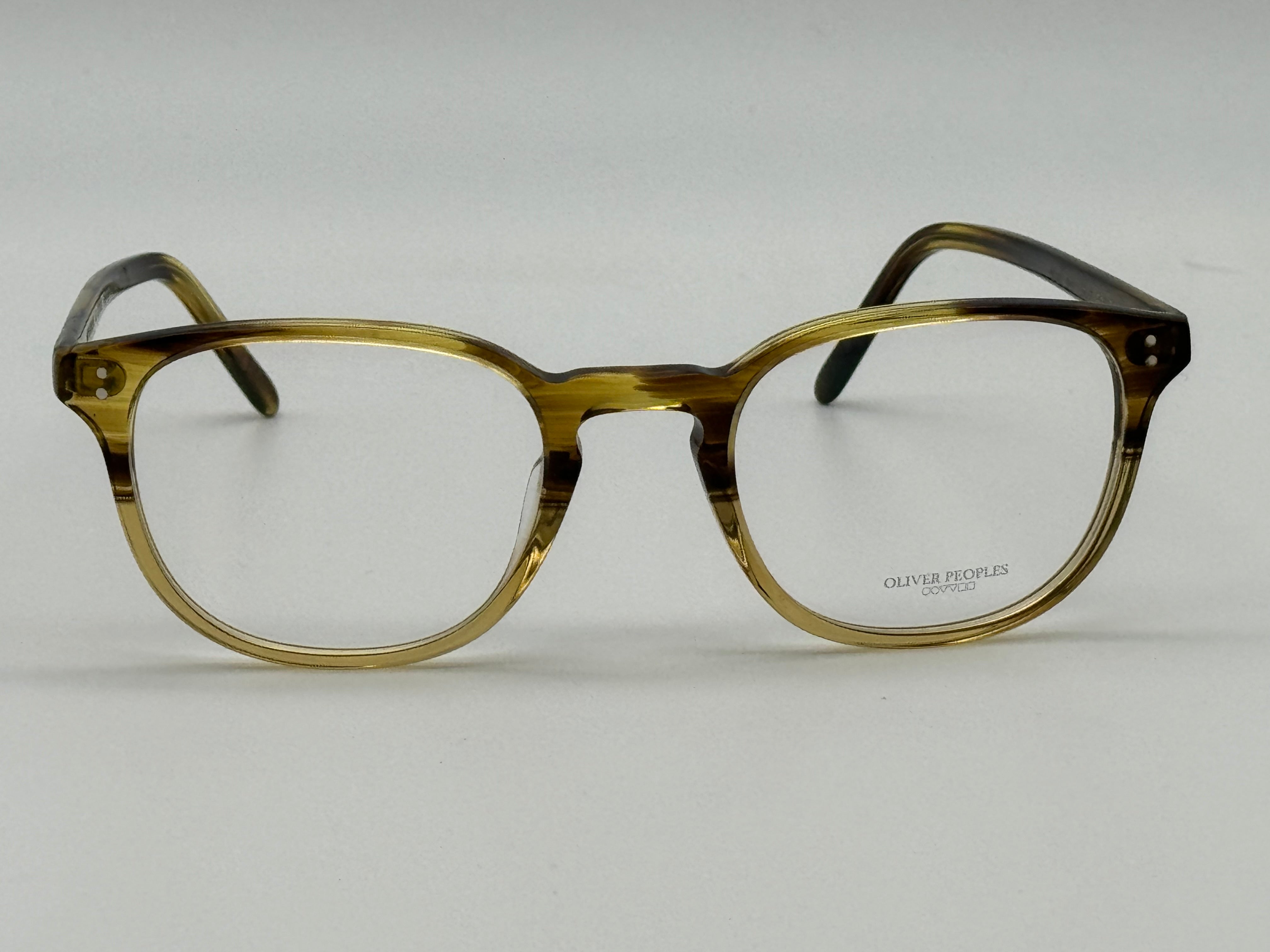 Oliver Peoples Fairmont 49mm Canarywood Gradient Eyeglasses OV 5219 1703  Italy NEW