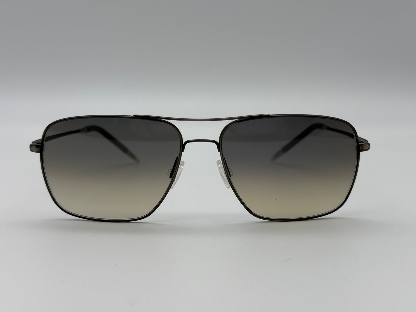 Oliver Peoples Clifton 58mm Antique Pewter Shale Gradient OV1150S 528932 Itlay Preowned