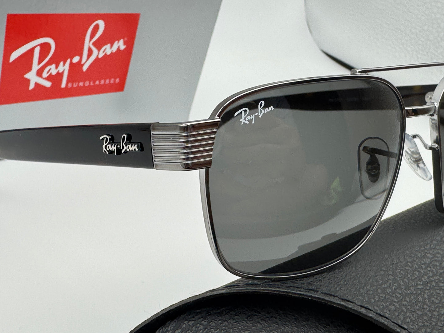 Ray-Ban RB 3751 58mm Gunmetal / Dark Gray 004/B1 NEW