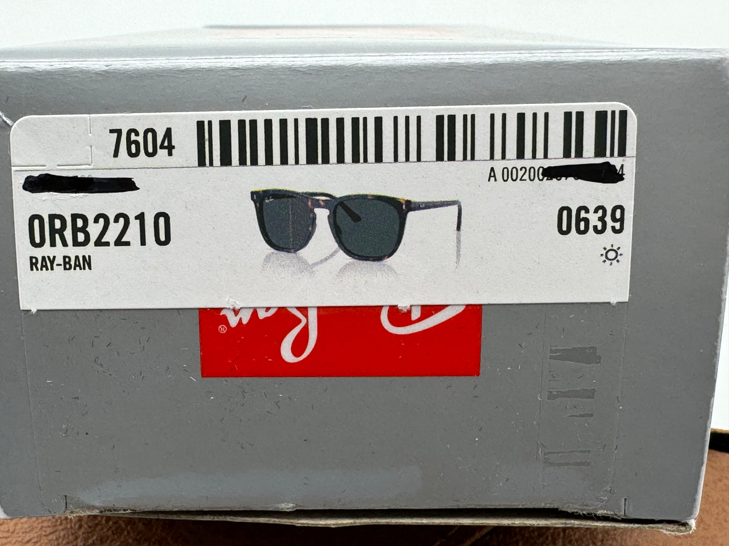 Ray Ban RB 2210 53mm G -15 / Polished Havana 902/31 NEW