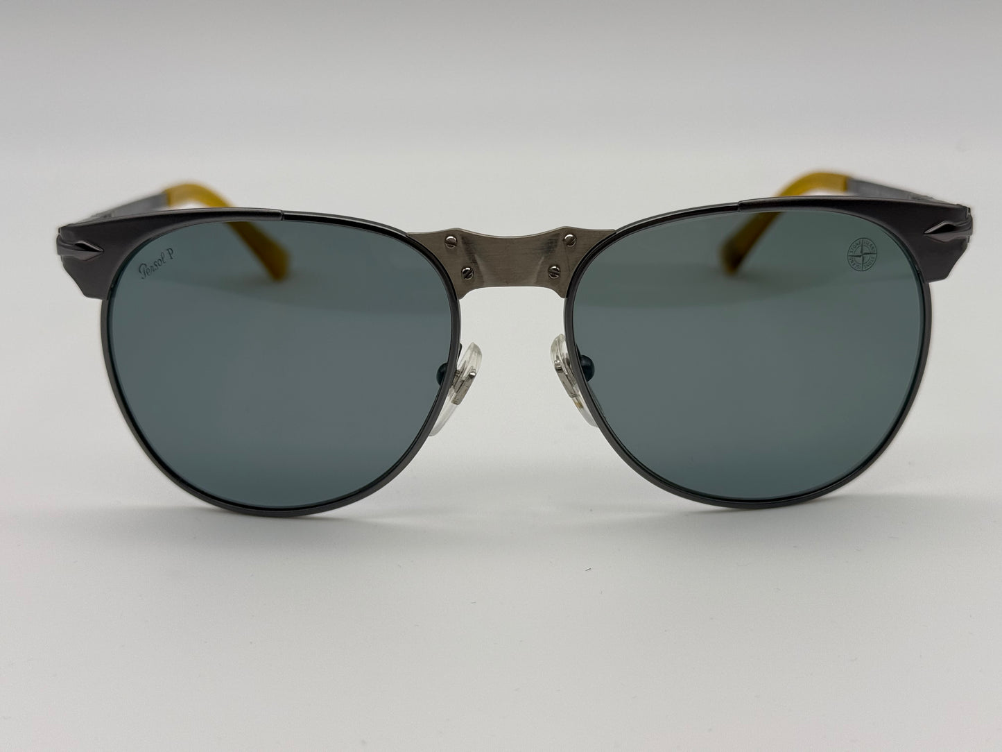 Persol x Stone Island PO 2470S 55mm Metal Pilot Italy Preowned