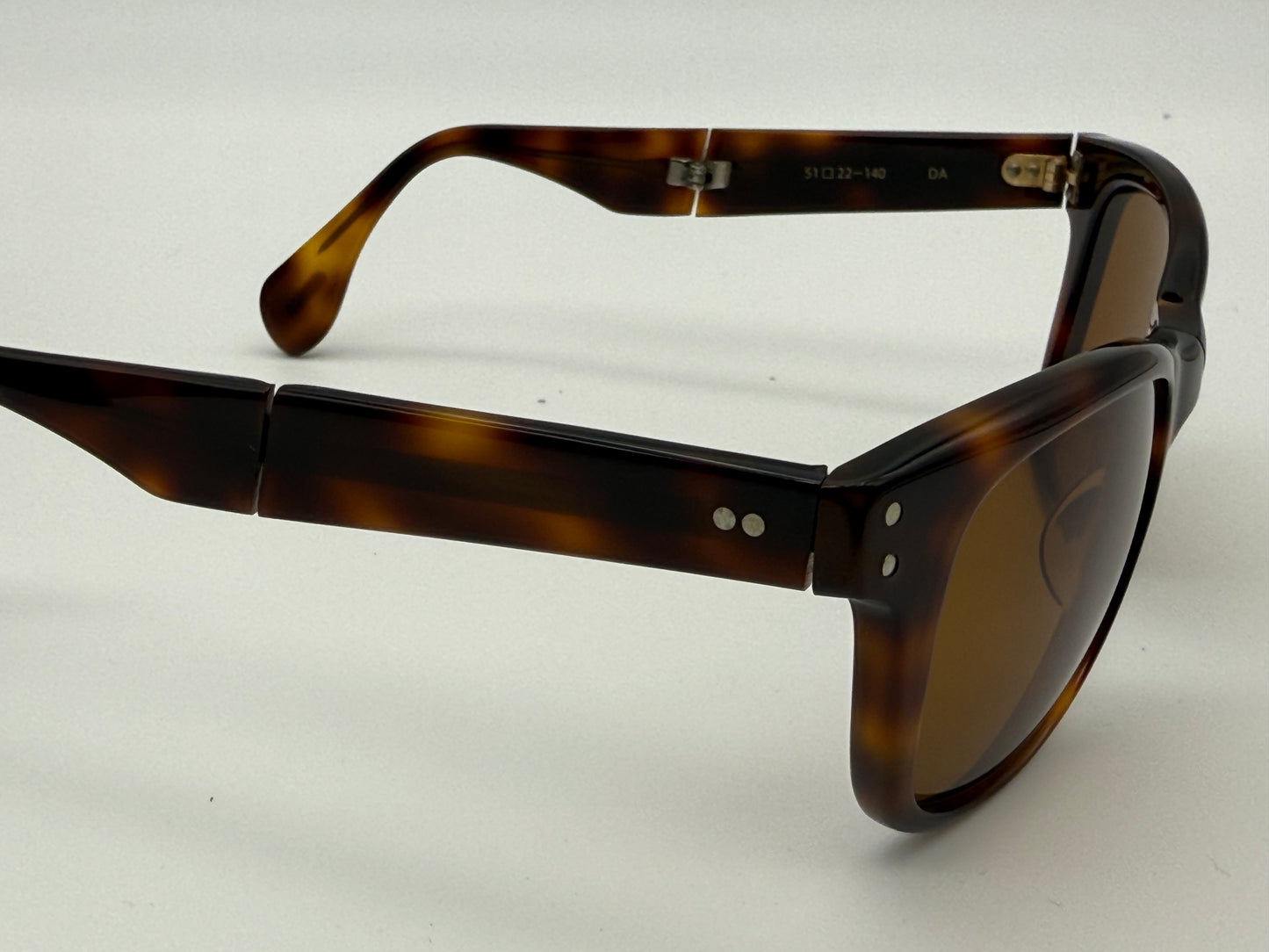 Oliver Peoples for Porter Folding 51mm Dark Amber / Brown Preowned