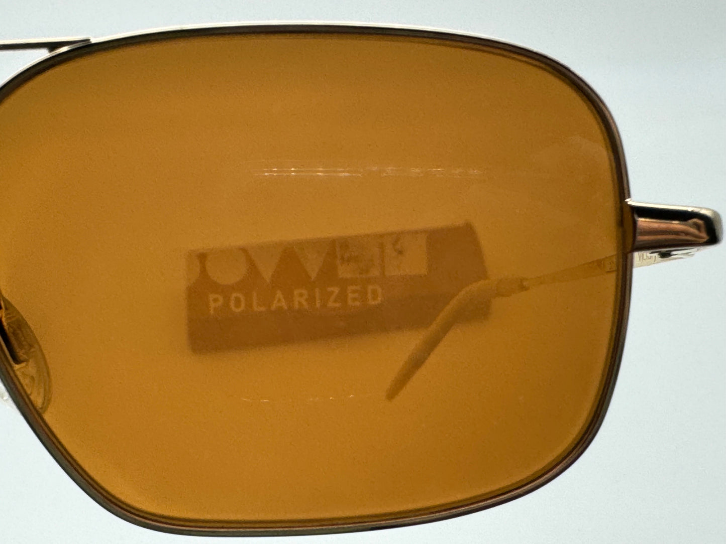 Oliver Peoples Victory G 55 Gold / Cognac Burn Notice Michael Weston Rare Polarized Missing Box