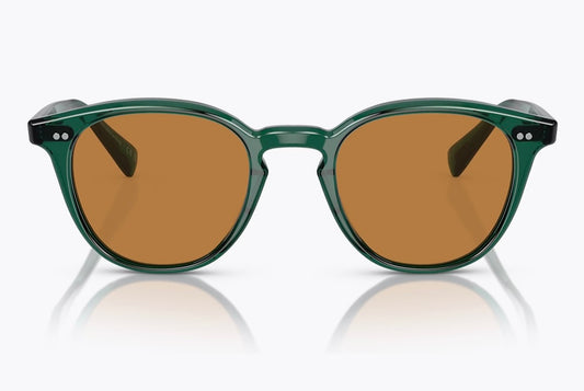 Oliver Peoples Desmon Sun 50mm OV 5454 Translucent Dark Teal / Cognac 176353 Italy NEW