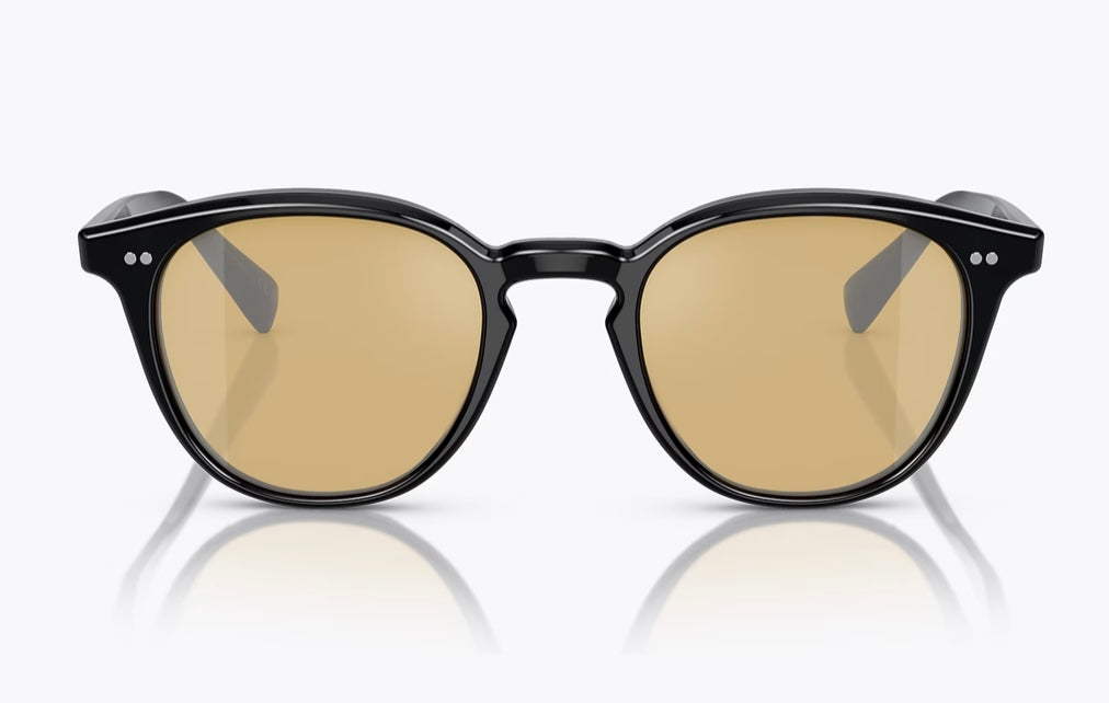 Oliver Peoples Desmon Sun 50mm Black / Mustard OV 5454 10050F Italy NEW