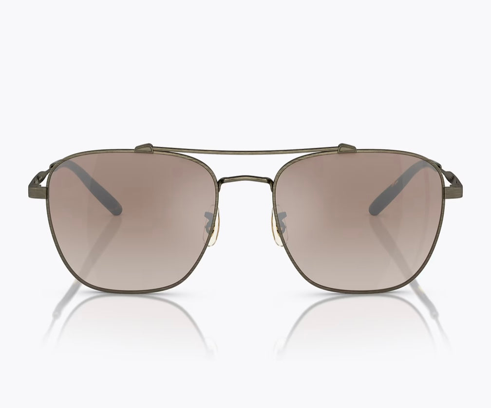 Oliver Peoples Brunello Cucinelli  Marsan 55mm OV 1322 ST 5284Q1 Antique Gold / Tuscan Brown Gradient Mirror Japan NEW