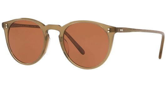 Oliver Peoples O'Malley Sun 48mm Dusty Olive Frames Persimmon Lenses