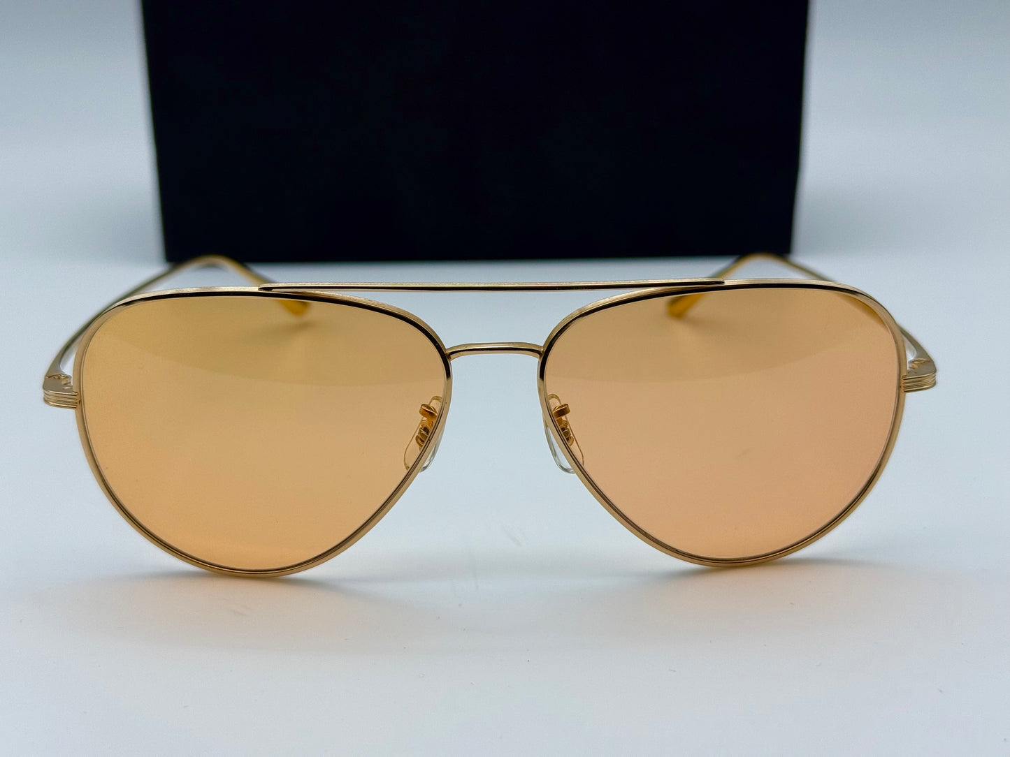 OLIVER PEOPLES CASSE 58mm The Row Titanium OV1277ST 5292V9 Gold/Tangerine Photochromic NEW