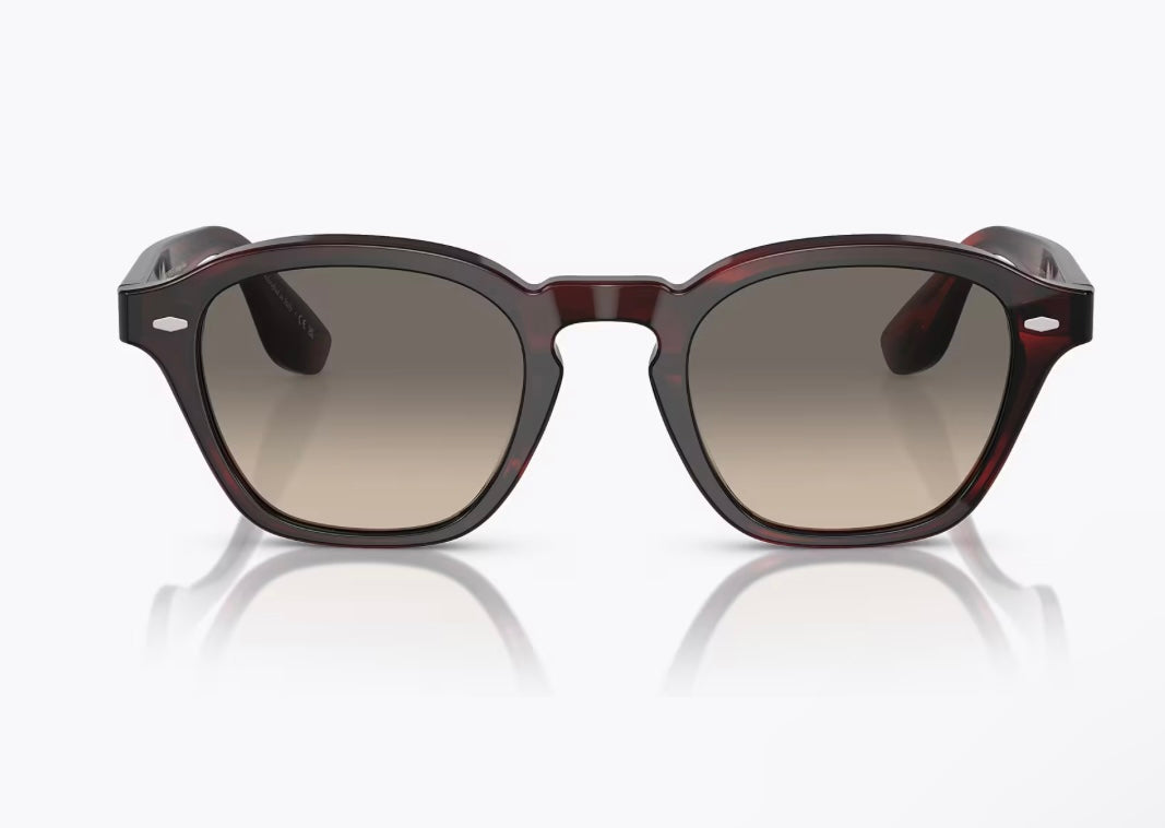 Oliver Peoples Peppe 48mm Bordeaux Bark / Shale Gradient OV 5517 167532 Brunello Cucinelli Italy NEW