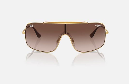 Ray-Ban Wings III RB 3897 Tan Gradient / Gold 001 / 13 NEW