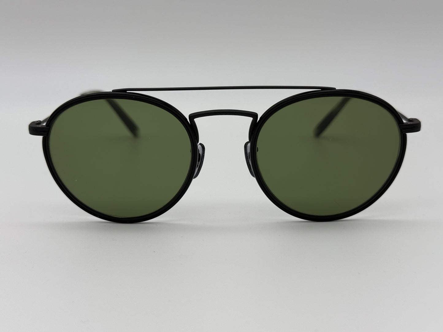 Oliver Peoples Ellice 50mm titanium OV 1235ST 506252 Matte Black / Green Glass Japan NEW