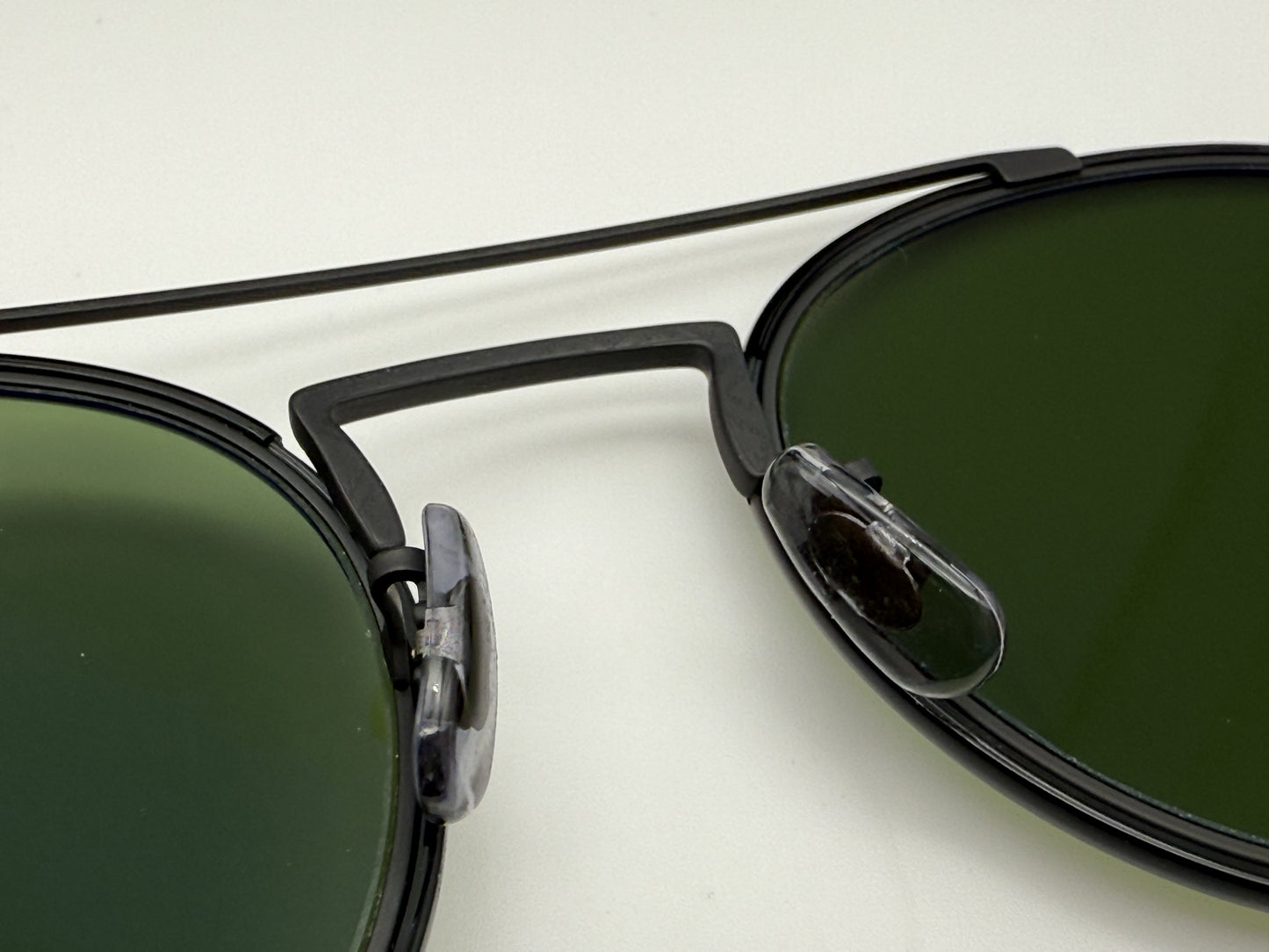 Oliver Peoples Ellice 50mm titanium OV 1235ST 506252 Matte Black / Green Glass Japan NEW