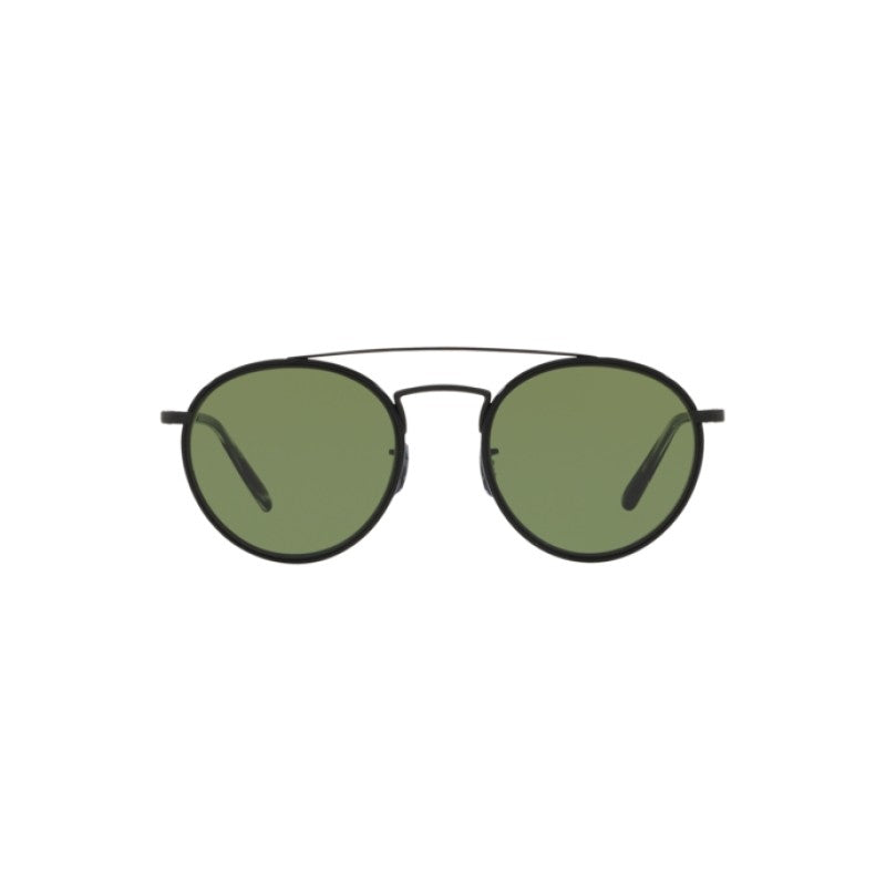 Oliver Peoples Ellice 50mm titanium OV 1235ST 506252 Matte Black / Green Glass Japan NEW