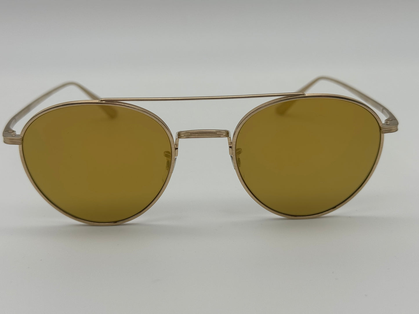 Oliver Peoples X The Row NIGHTTIME 49mm Titanium Gold / Gold Mirror Japan Preowned