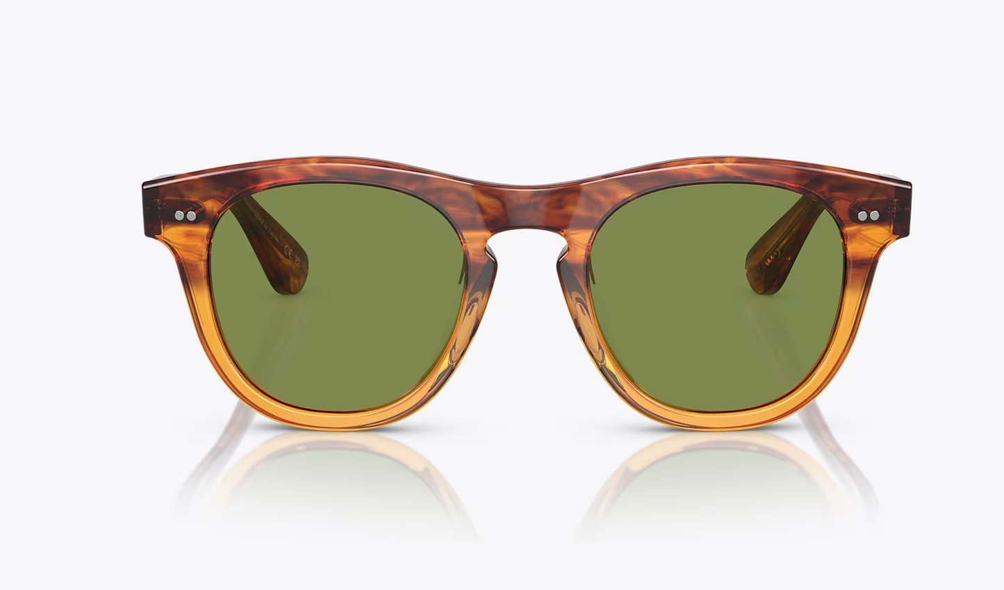 Oliver Peoples Rorke OV 5509 SU 47mm 175452 Dark Amber Gradient Green C Sunglasses Japan NEW