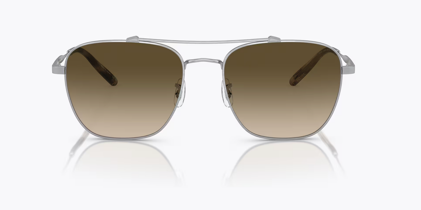 Oliver Peoples Marsan 55mm OV1322ST 525485 &nbsp;Brushed Silver Titanium /Chrome Olive Photochromic Japan NEW