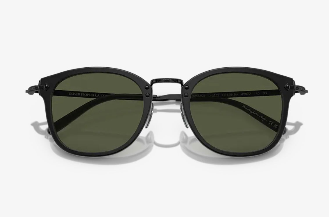 Oliver Peoples OP 506 49mm OV 5350S Semi-Matte Black Green