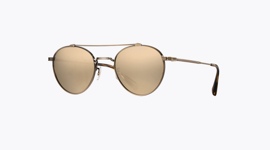 Oliver Peoples Sunglasses Watts Sun 49mm Aviator Gold Titanium OV 1223 ST 51246G NEW