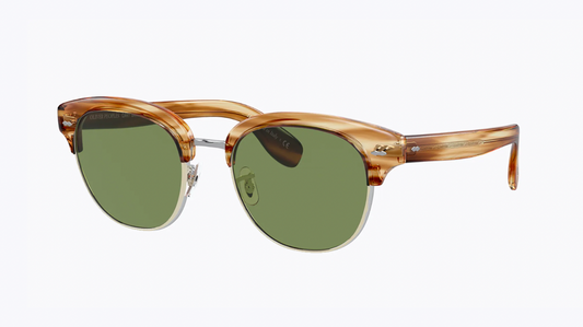 Oliver Peoples Cary Grant 2 50mm Honey VSB Green Custom Glass Lenses