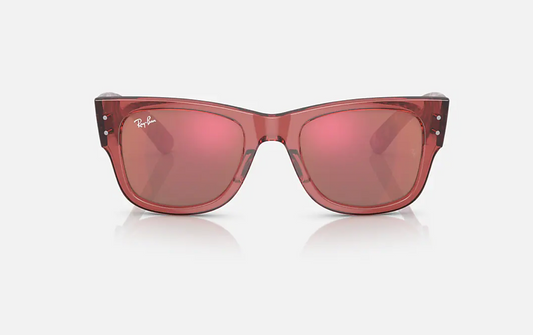 Ray Ban Mega Wayfarer Red Polished Transparent Pink