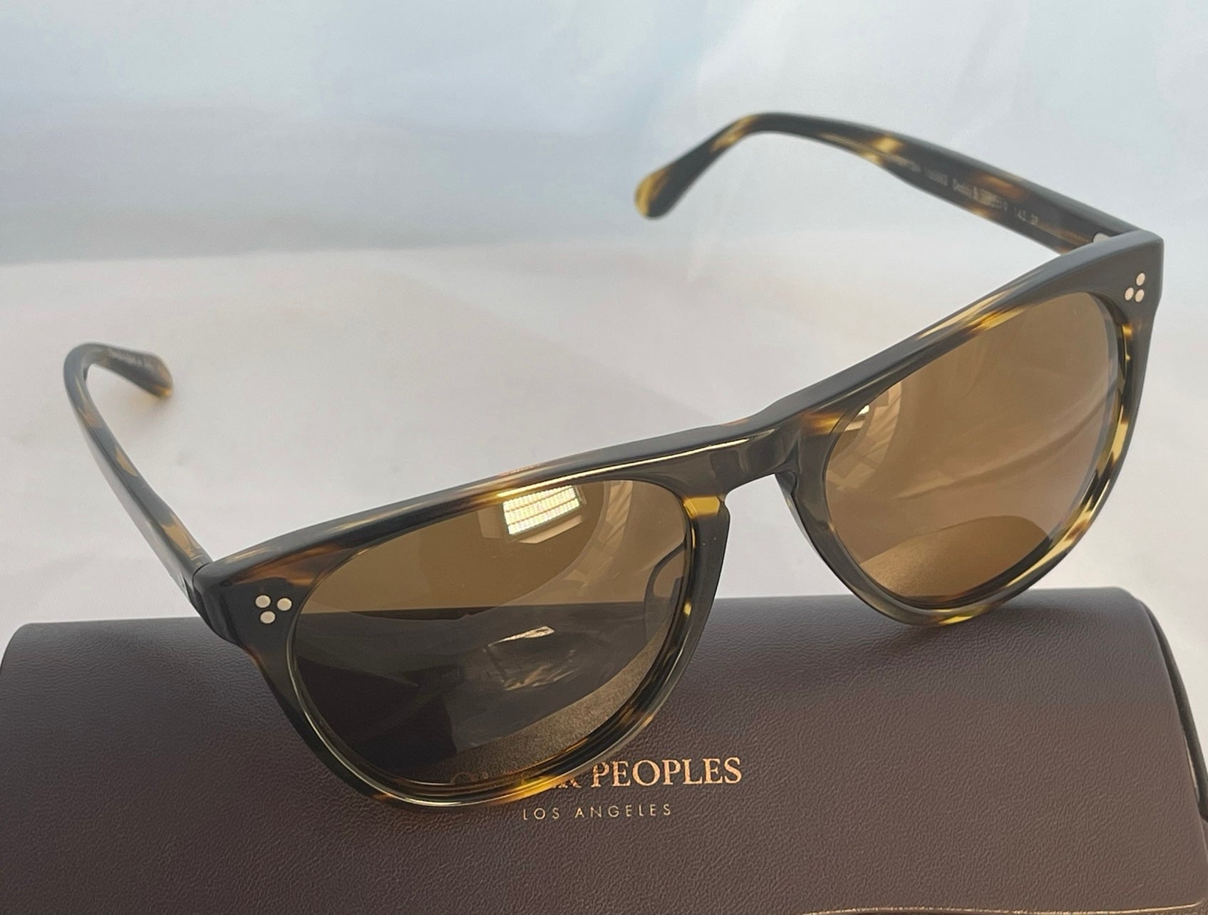 OLIVER PEOPLES Daddy B 55mm Cocobolo Brown Polarized Sunglasses OV5091 ...