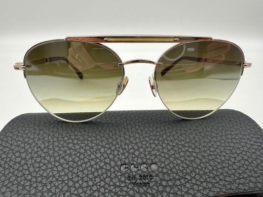 Mr. Leight Rodeo SL57mm White Gold 12K Sunglasses Japan $795 MSRP