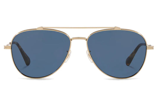 Oliver Peoples RIKSON Soft Gold/Blue 56mm OV 1266ST 503580  Authentic Frame