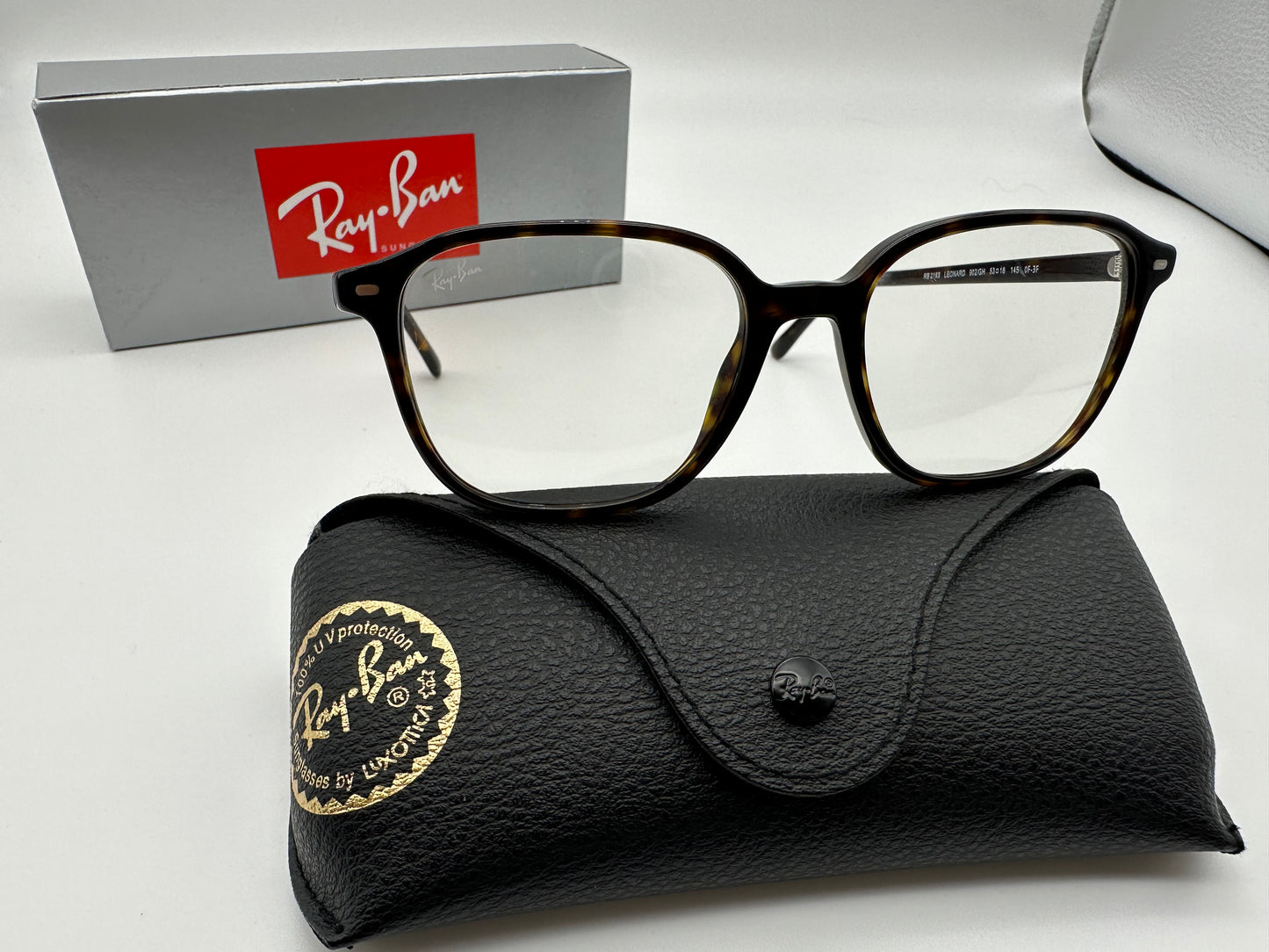 Ray Ban LEONARD Transions RB 2193 902/GH 53mm Polished Havana NEW