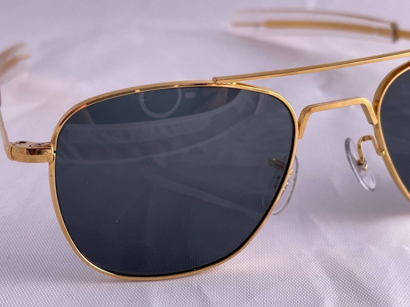 Vintage Randolph Engineering Aviator 52mm 23K Gold 1990s NOS New Glass  Lenses
